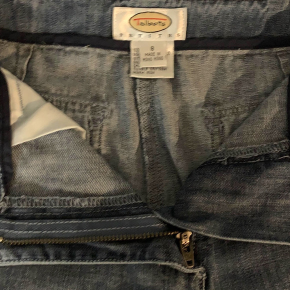 Talbots Jeans Women's Size 8P Summer Denim Chambray Relaxed Straight Cut - Picture 3 of 6